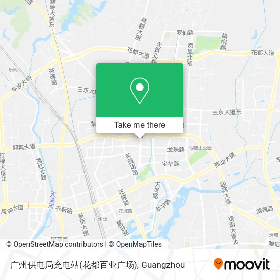 广州供电局充电站(花都百业广场) map