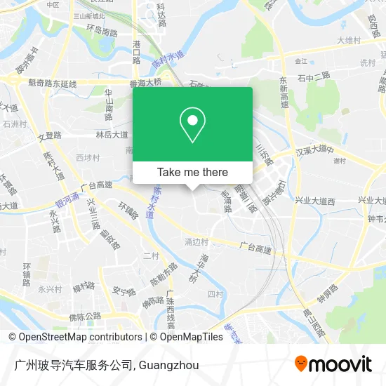 广州玻导汽车服务公司 map