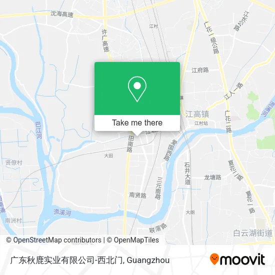 广东秋鹿实业有限公司-西北门 map