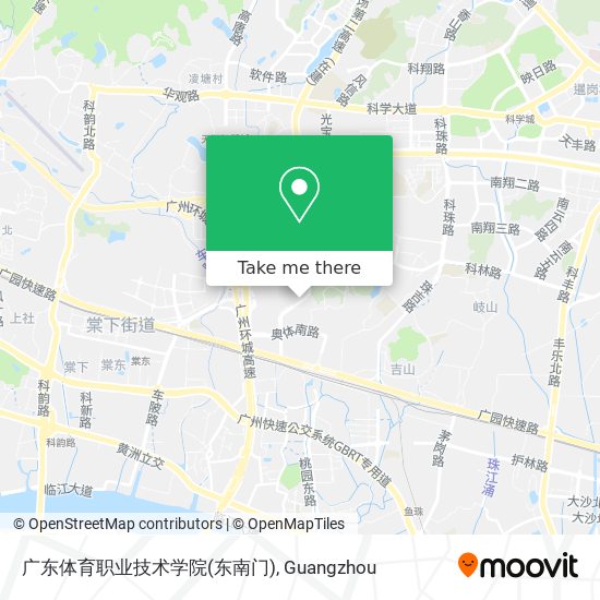 广东体育职业技术学院(东南门) map