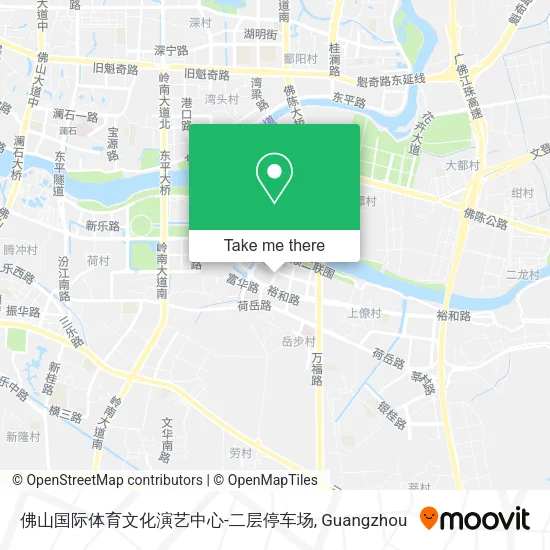 佛山国际体育文化演艺中心-二层停车场 map