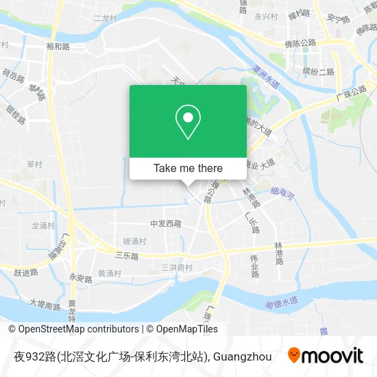夜932路(北滘文化广场-保利东湾北站) map