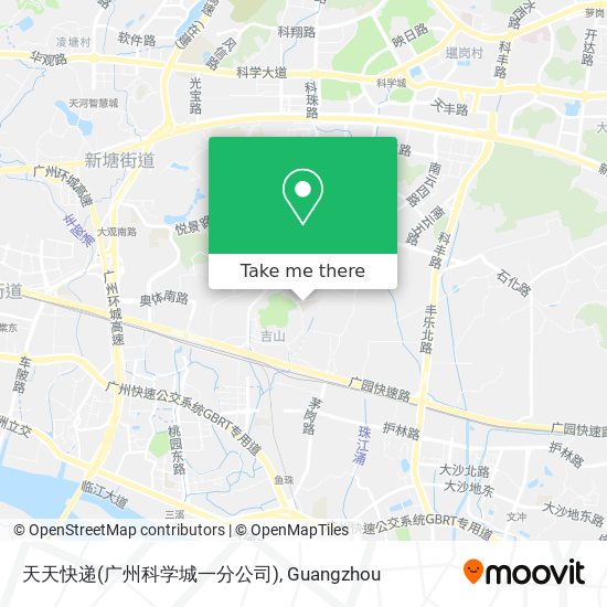 天天快递(广州科学城一分公司) map