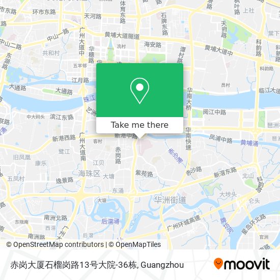 赤岗大厦石榴岗路13号大院-36栋 map
