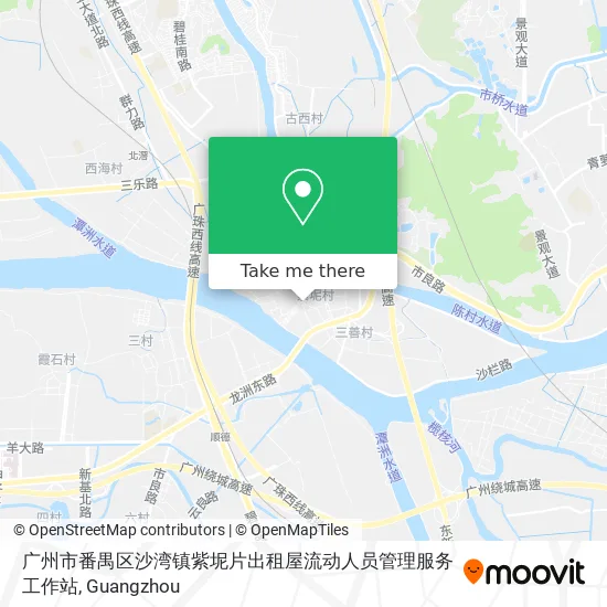 广州市番禺区沙湾镇紫坭片出租屋流动人员管理服务工作站 map