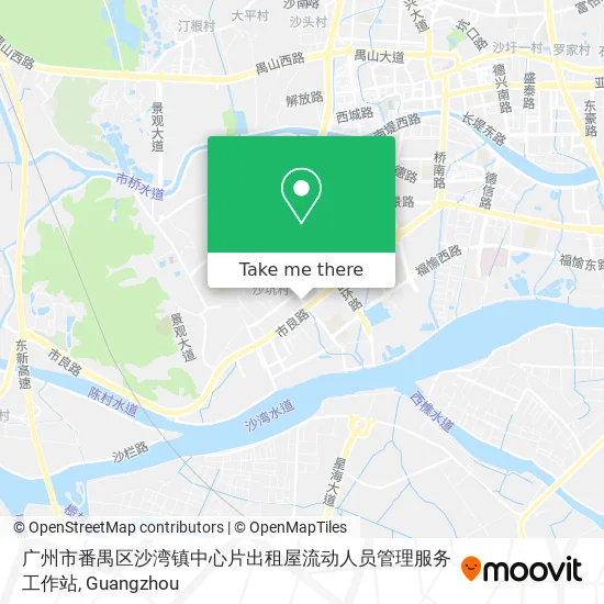 广州市番禺区沙湾镇中心片出租屋流动人员管理服务工作站 map
