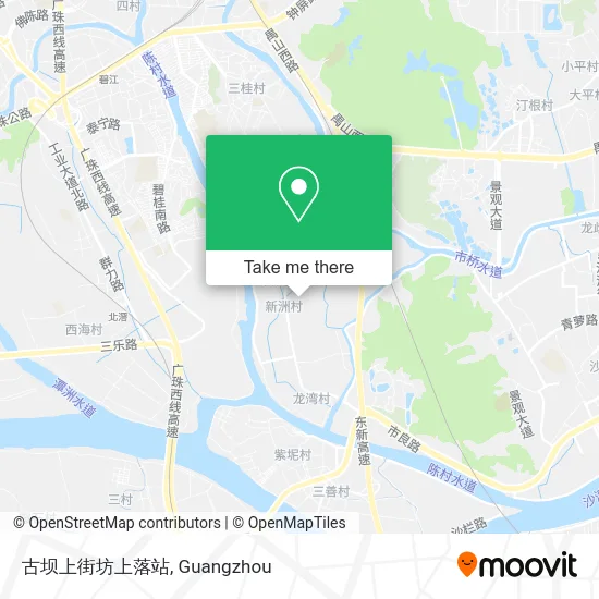 古坝上街坊上落站 map