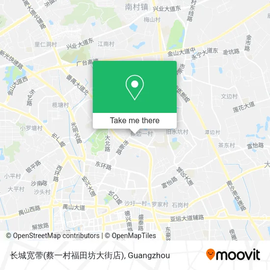 长城宽带(蔡一村福田坊大街店) map
