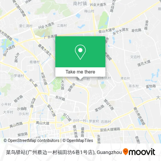 菜鸟驿站(广州蔡边一村福田坊6巷1号店) map