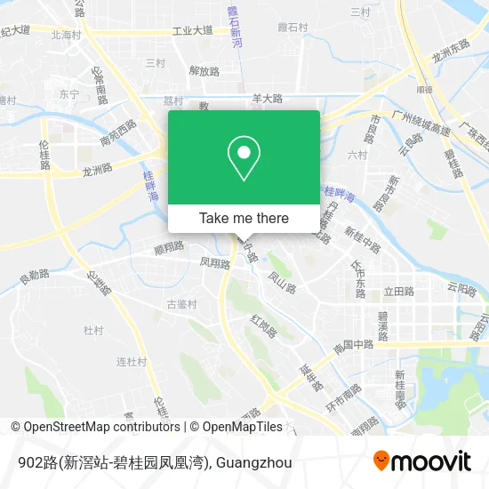 902路(新滘站-碧桂园凤凰湾) map