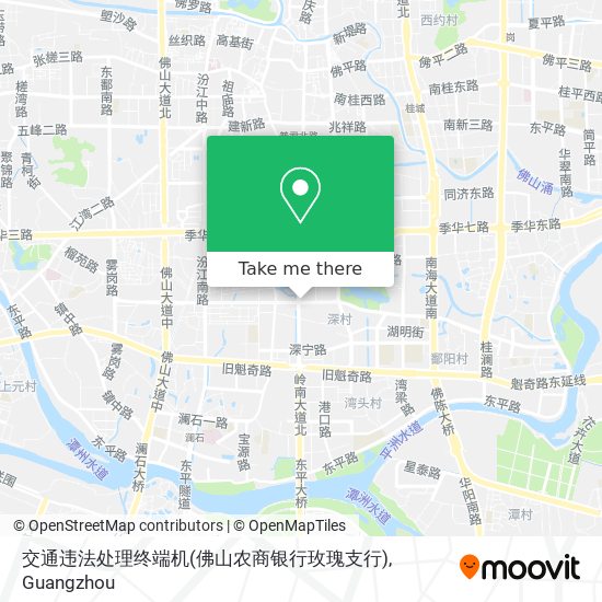交通违法处理终端机(佛山农商银行玫瑰支行) map