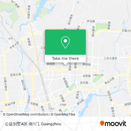 公益别墅A区-南1门 map