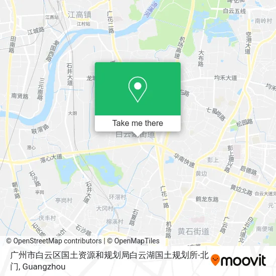 广州市白云区国土资源和规划局白云湖国土规划所-北门 map