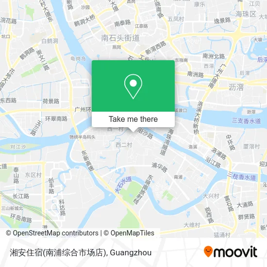 湘安住宿(南浦综合市场店) map