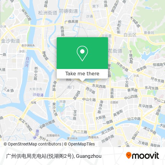 广州供电局充电站(悦湖阁2号) map