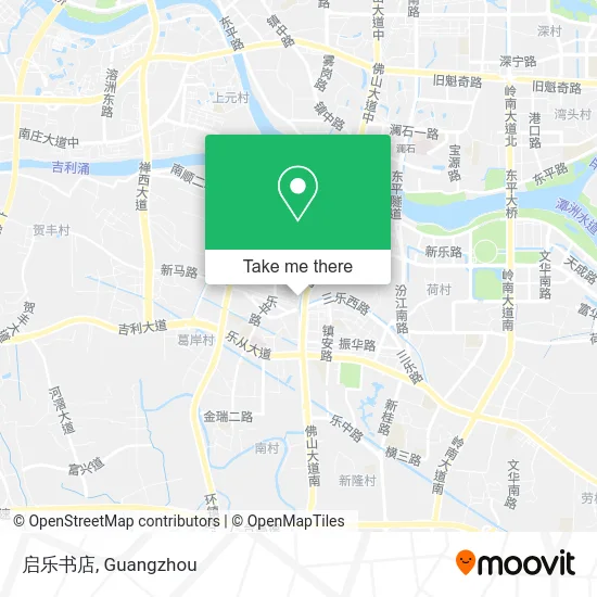 启乐书店 map