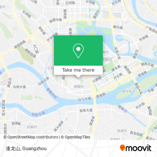 逢龙山 map