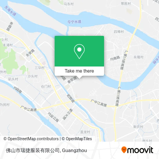 佛山市瑞捷服装有限公司 map