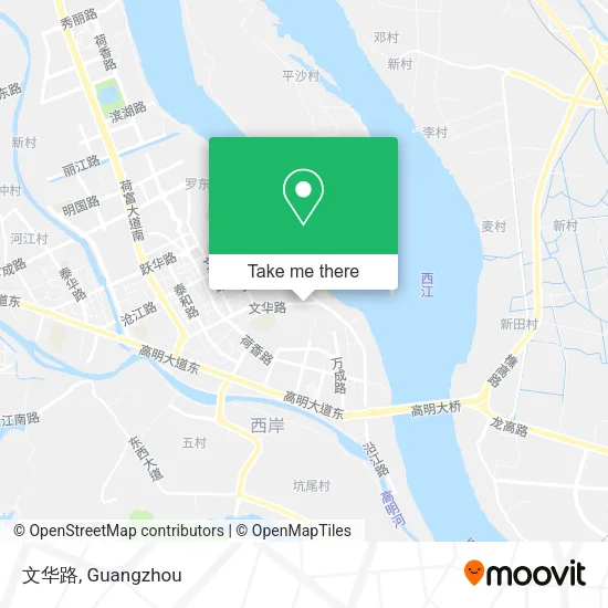 文华路 map