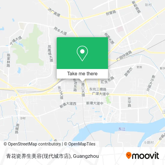 青花瓷养生美容(现代城市店) map