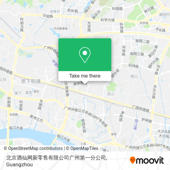 北京酒仙网新零售有限公司广州第一分公司 map