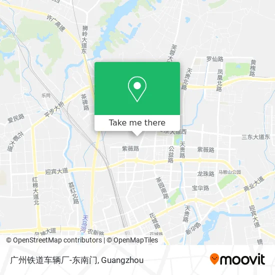 广州铁道车辆厂-东南门 map