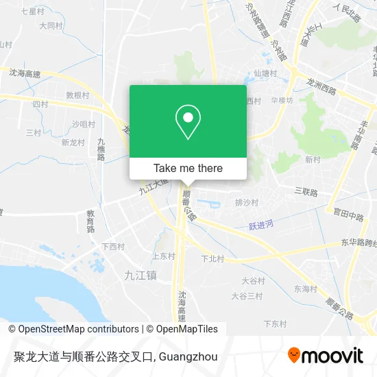 聚龙大道与顺番公路交叉口 map