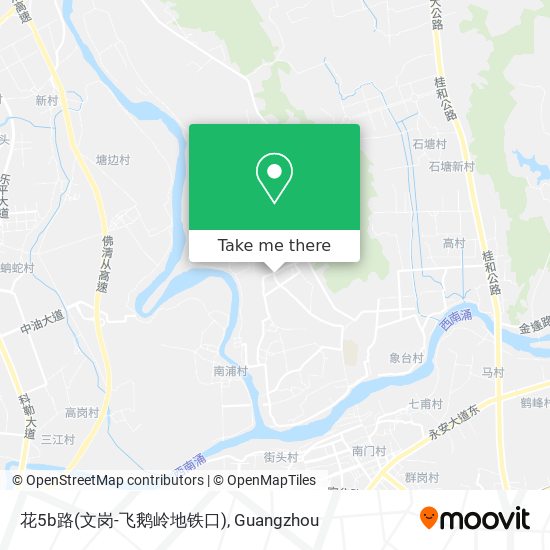 花5b路(文岗-飞鹅岭地铁口) map