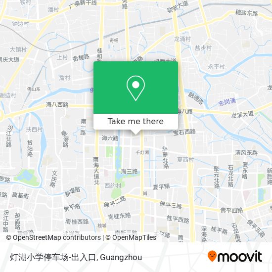 灯湖小学停车场-出入口 map