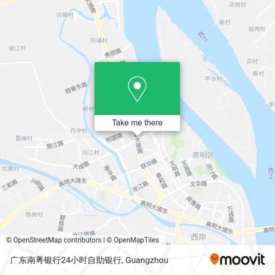 广东南粤银行24小时自助银行 map
