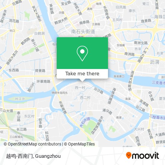 越鸣-西南门 map