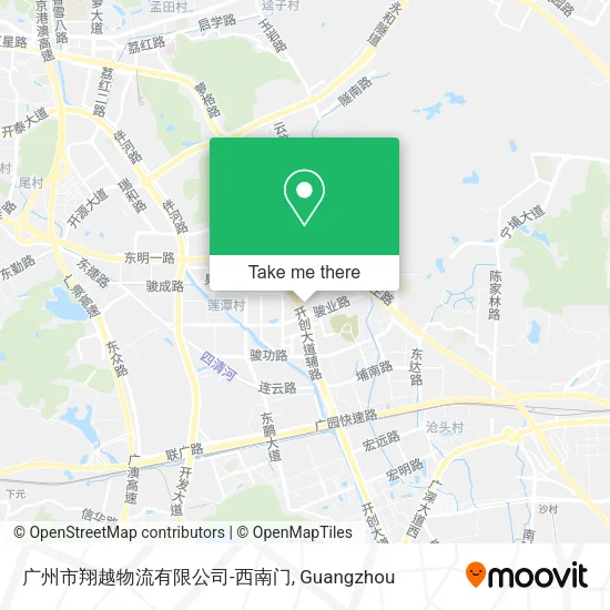 广州市翔越物流有限公司-西南门 map