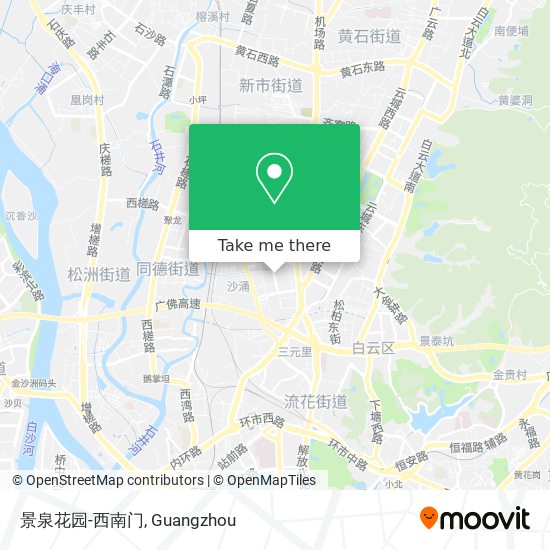 景泉花园-西南门 map