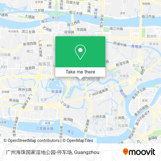 广州海珠国家湿地公园-停车场 map