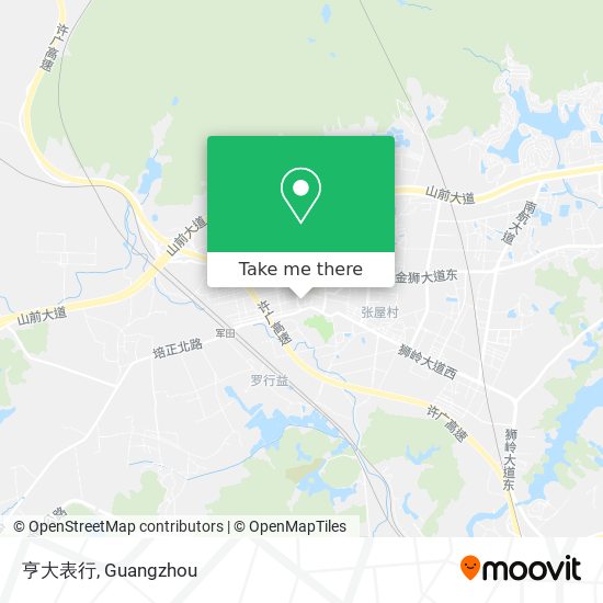亨大表行 map