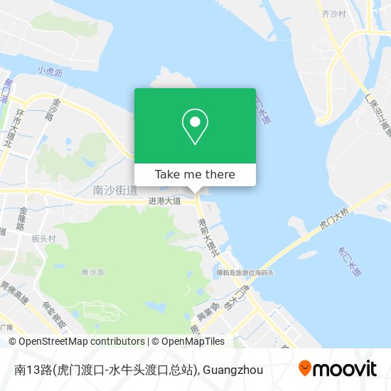 南13路(虎门渡口-水牛头渡口总站) map