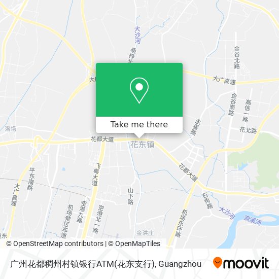 广州花都稠州村镇银行ATM(花东支行) map
