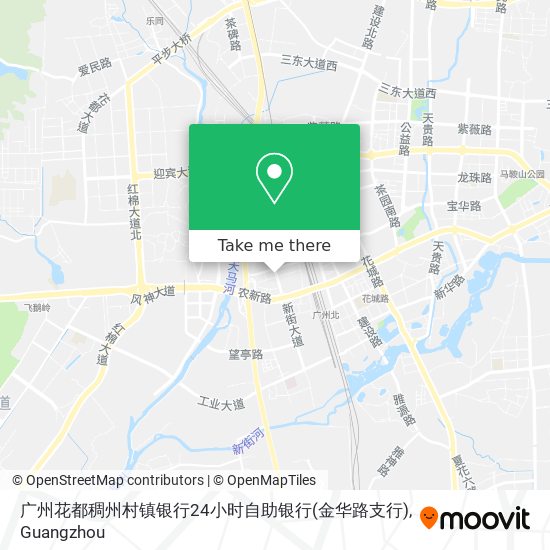 广州花都稠州村镇银行24小时自助银行(金华路支行) map