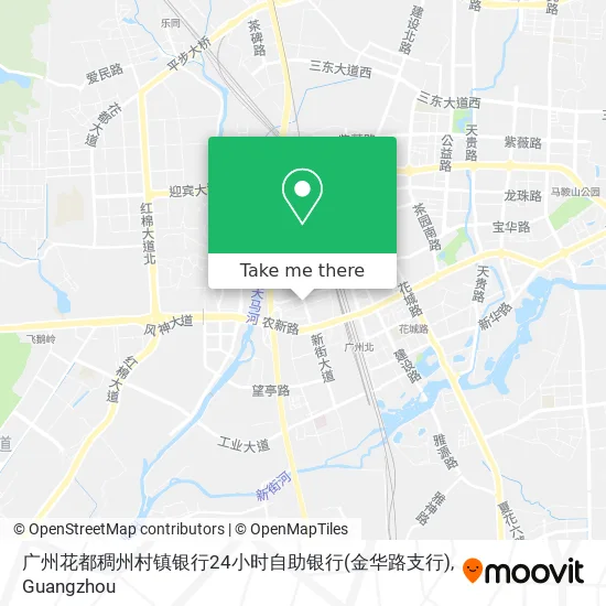 广州花都稠州村镇银行24小时自助银行(金华路支行) map