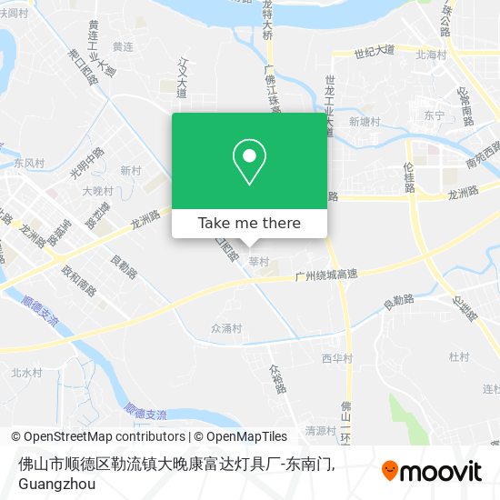 佛山市顺德区勒流镇大晚康富达灯具厂-东南门 map