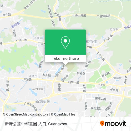 新塘公墓中华墓园-入口 map