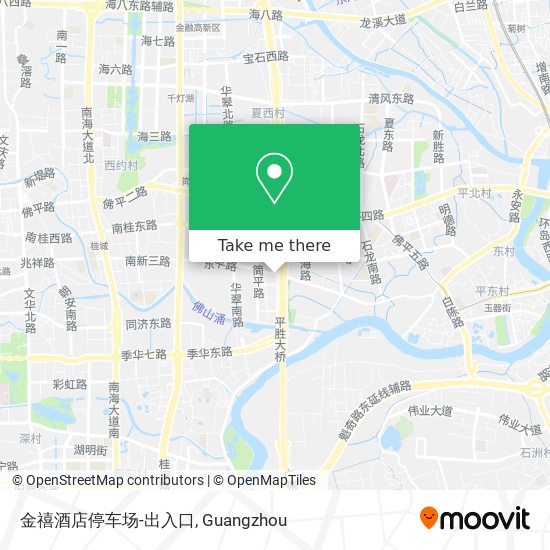金禧酒店停车场-出入口 map