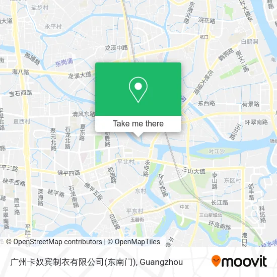 广州卡奴宾制衣有限公司(东南门) map