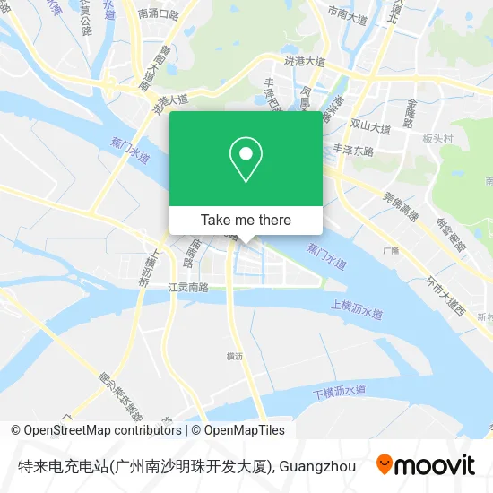 特来电充电站(广州南沙明珠开发大厦) map