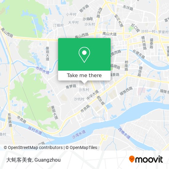 大蚝客美食 map
