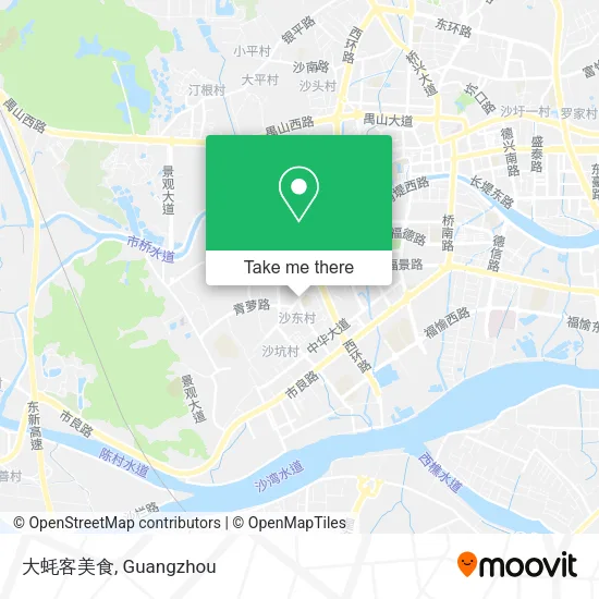 大蚝客美食 map