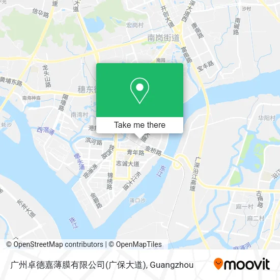 广州卓德嘉薄膜有限公司(广保大道) map