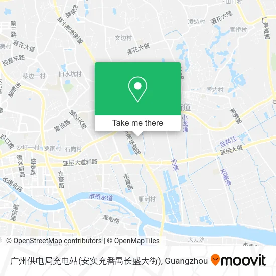 广州供电局充电站(安实充番禺长盛大街) map