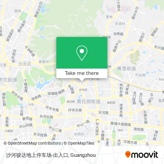 沙河骏达地上停车场-出入口 map