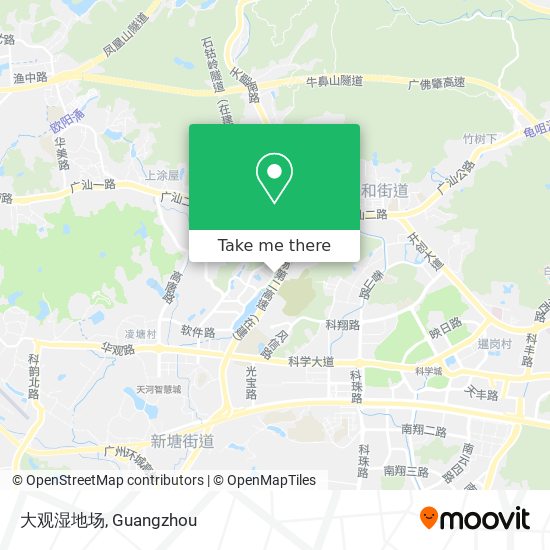 大观湿地场 map